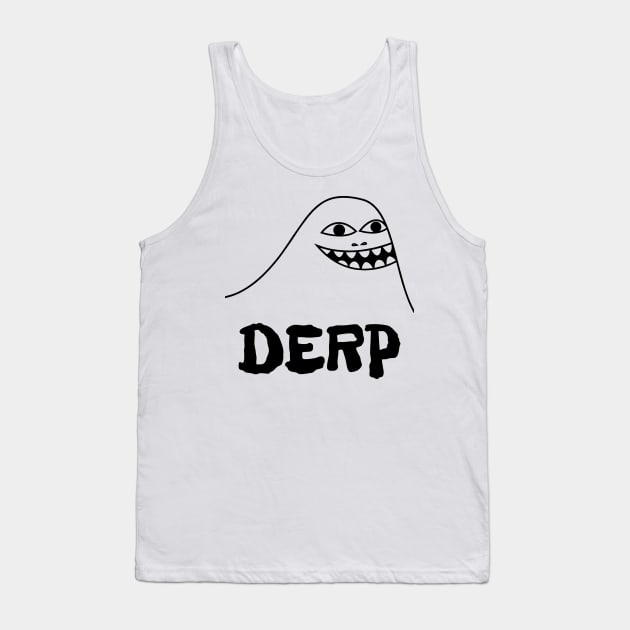 Derp Face Tank Top by Evlar